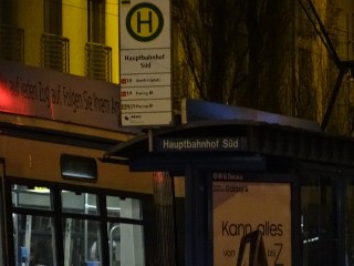 Haltestelle Hauptbahnhof Süd