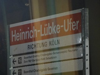Haltestelle Heinrich-Lübke-Ufer